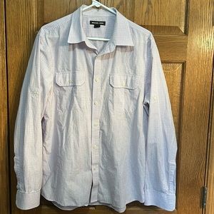 Michael kors plaid shirt, sz XL, pink check